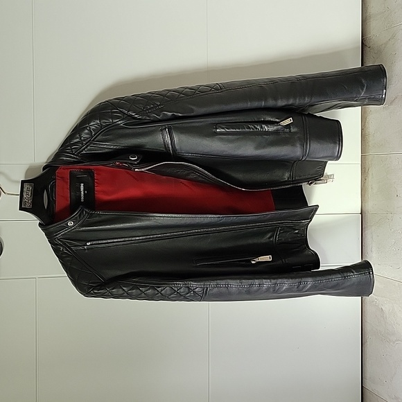 Dsquared2 leather jacket s48 - Picture 1 of 5